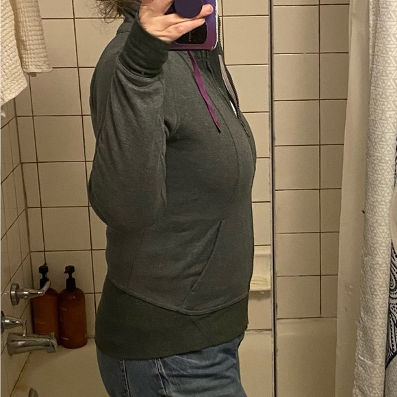 DoTERRA Sage Green Zip Terry Jacket - Picture 5 of 7